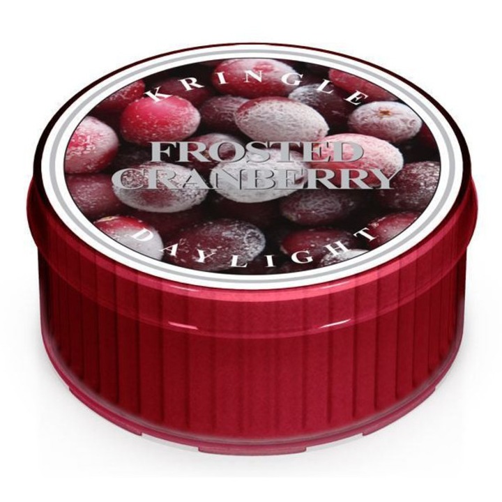 Ароматна свещ Kringle Candle Frosted Cranberry, 170g