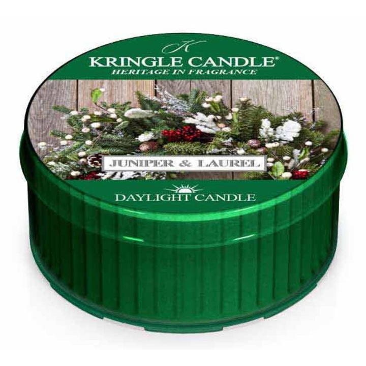 Свещ Daylight Juniper & Laurel, Kringle Candle, свеж аромат, 100g