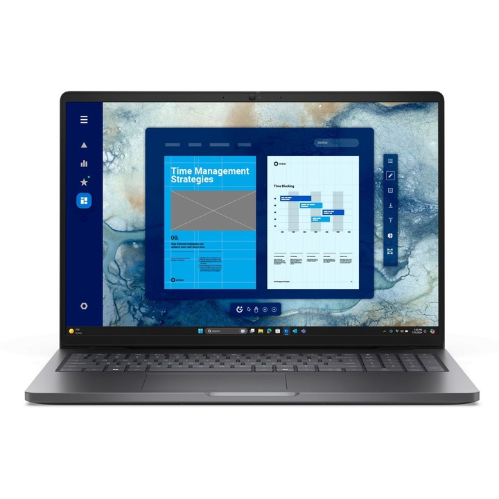 Laptop Dell Pro 16, Intel Core Ultra 5, 16GB, SSD 512GB, 16", Negru