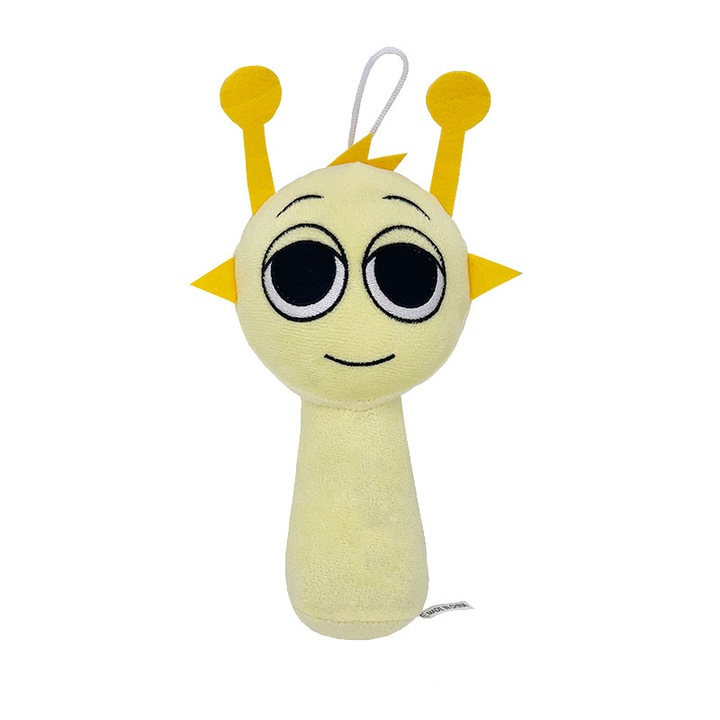 Jucarie de plus Sprunki, antene galbene deschise, 20cm, 60g