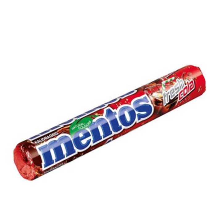 Bomboane Mentos Fresh Cola, 37, 5 g, gust proaspat, ambalaj familiar