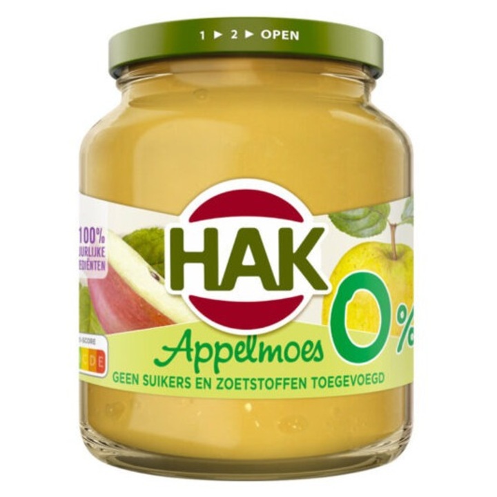 Sos de mere, Hak Appelmoes, fara zahar adaugat, 350 g