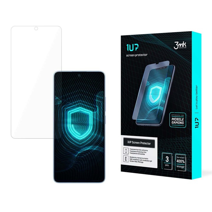 Folie protectie pentru telefon, 3mk, 1UP, transparenta, oleofoba, pentru REDMI NOTE 13 4G