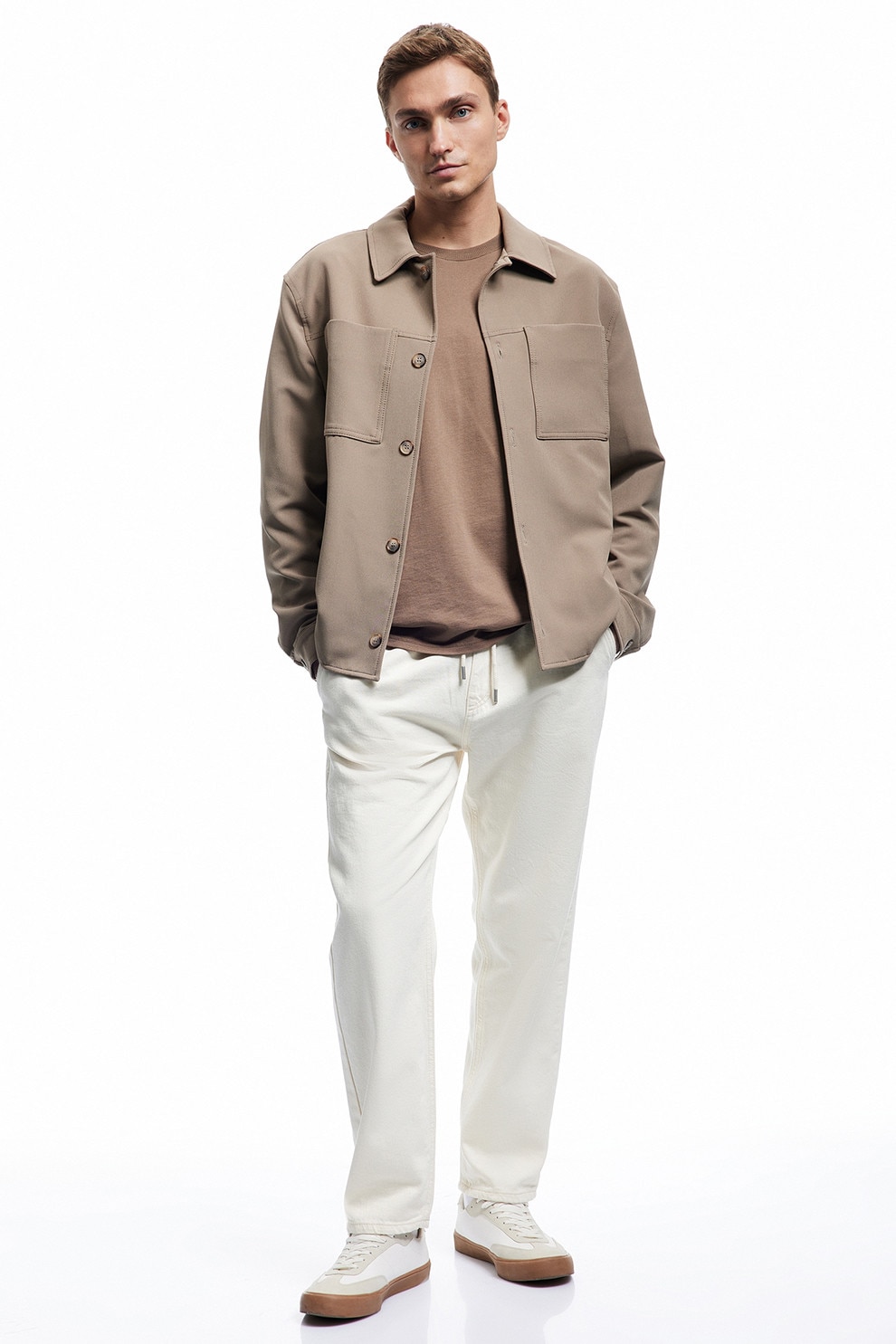 KOTON, Blugi lejeri, Crem, W34-L32