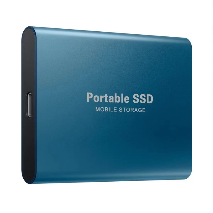 Külső merevlemez, 4TB, hordozható, kék