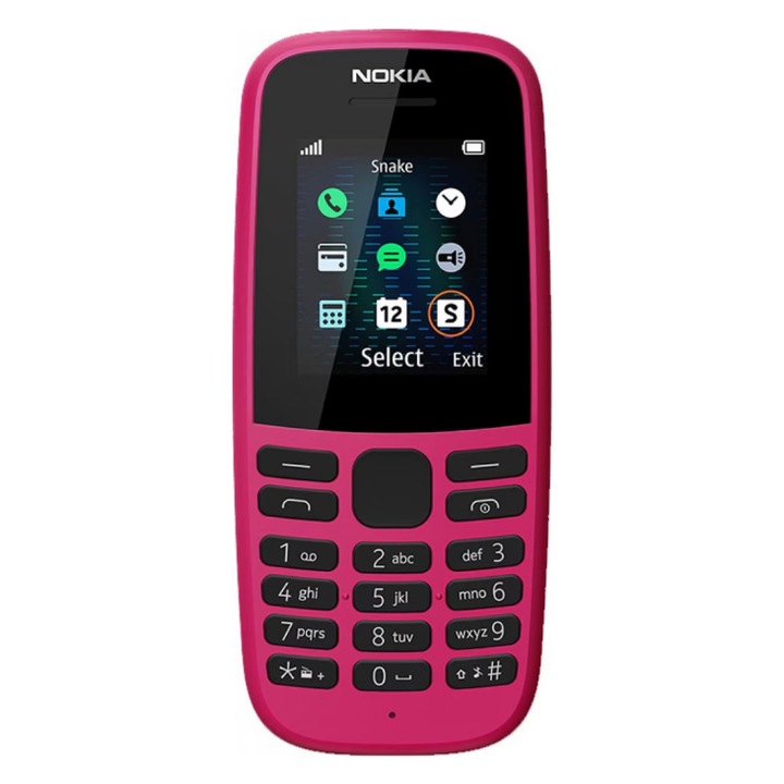 Telefon mobil HMD 105(2019), 2G, Dual Sim, roz
