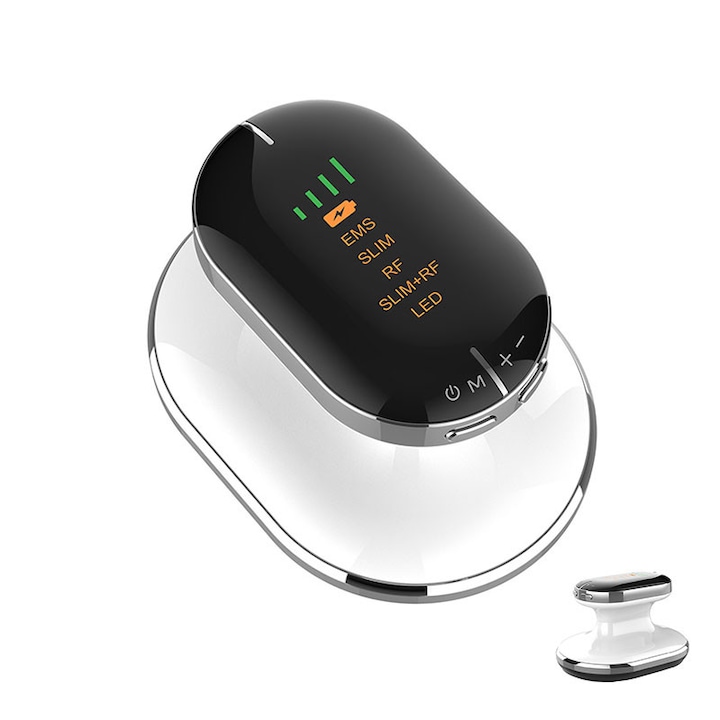 Aparat Profesional de Remodelare Corporala, Garsonal®, 4 moduri, 4 terapii cu lumini, Reducere grasimi si Intarirea pielii, EMS, pentru corp, Alb