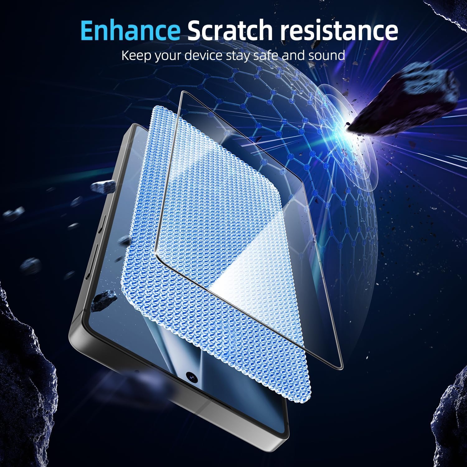 Folie de Protectie Sticla Securizata Omelivon, Samsung Galaxy S23, Full Cover, Negre, Kit Aplicare Instantă, Duritate 9H+, Anti Amprente