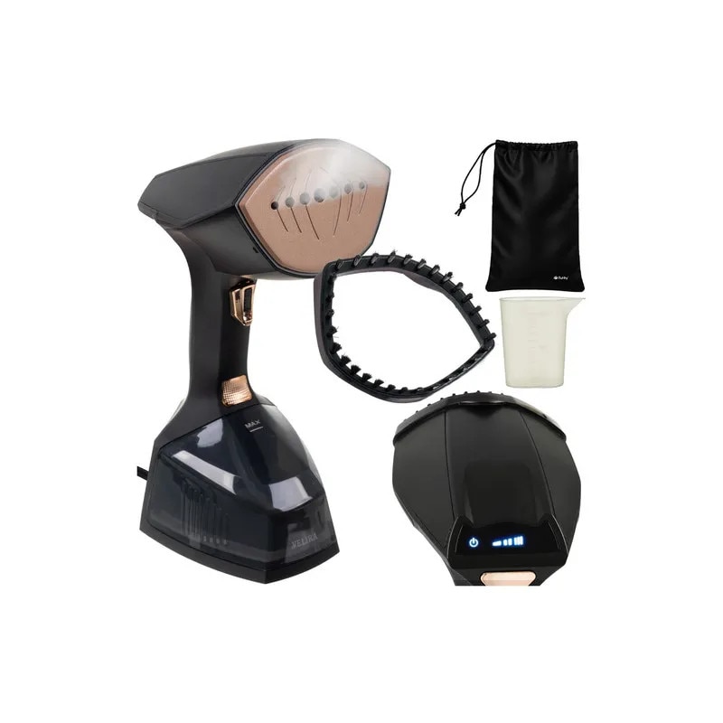 Aparat de calcat cu abur, pentru haine negre, 2000W, capacitate 360 ml, 3 nivele, afisaj, oprire automata