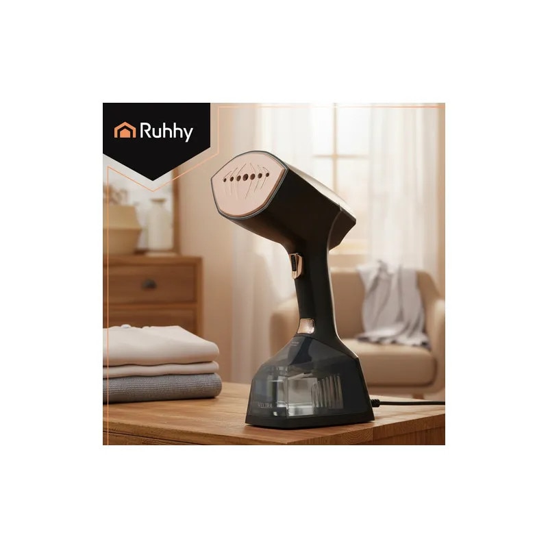 Aparat de calcat cu abur, pentru haine negre, 2000W, capacitate 360 ml, 3 nivele, afisaj, oprire automata