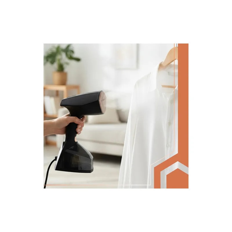 Aparat de calcat cu abur, pentru haine negre, 2000W, capacitate 360 ml, 3 nivele, afisaj, oprire automata