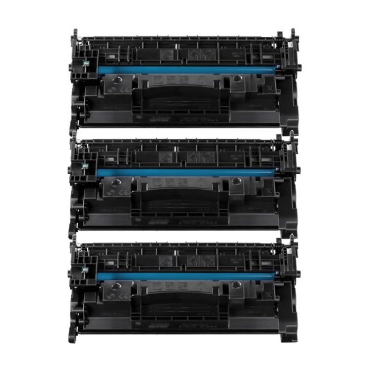 Комплект от 3 тонера CAN056H Черен с чип, 21000 страници, съвместими с CANON I-SENSYS MF 553DW, I-SENSYS MF 552DW, IMAGECLASS MF 543DW, I-SENSYS LBP-325X, I-SENSYS MF-542X, I-SENSYS MF-543X, LBP-320, 325, 540, 542, 543X Canon 3008C002, 056H