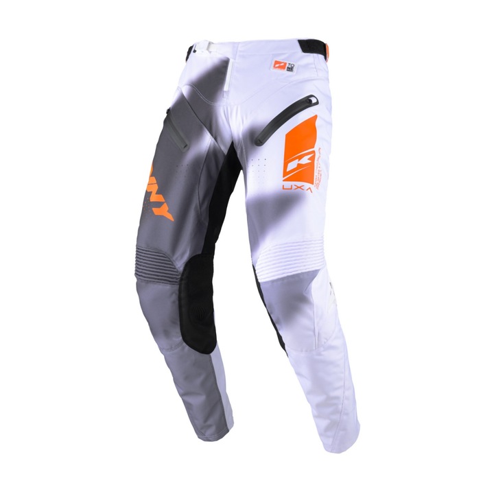 Pantaloni pentru cross/enduro, Kenny Racing Titanium Tones alb/gri, 32