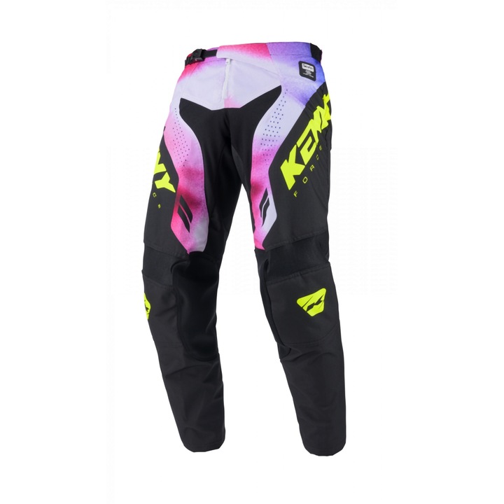 Pantaloni KENNY RACING CROSS/ENDURO MODEL FORCE, negru/galben/roz, marimea 36