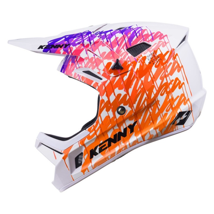 Casca protectie sport, KENNY RACING, MTB Decade Graphic, alb, M