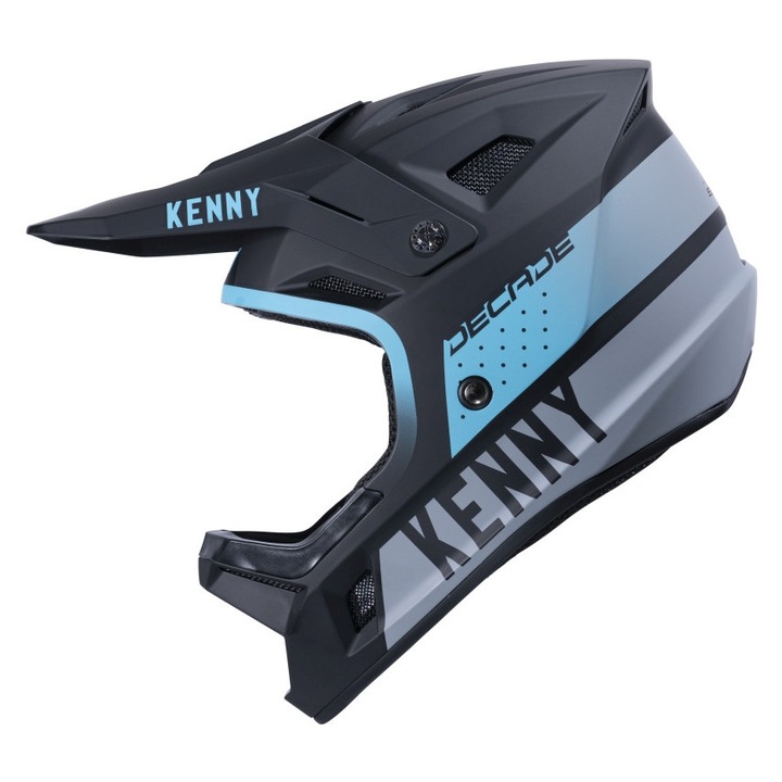 Casca protectie sport KENNY RACING MTB Decade, MIPS, negru/turcoaz, marimea M