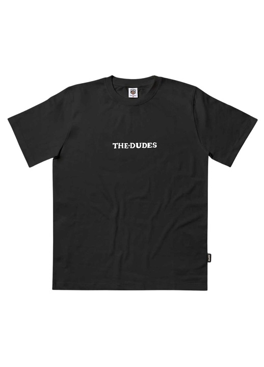 Férfi póló, THE DUDES, pamut, fekete, 2XL INTL