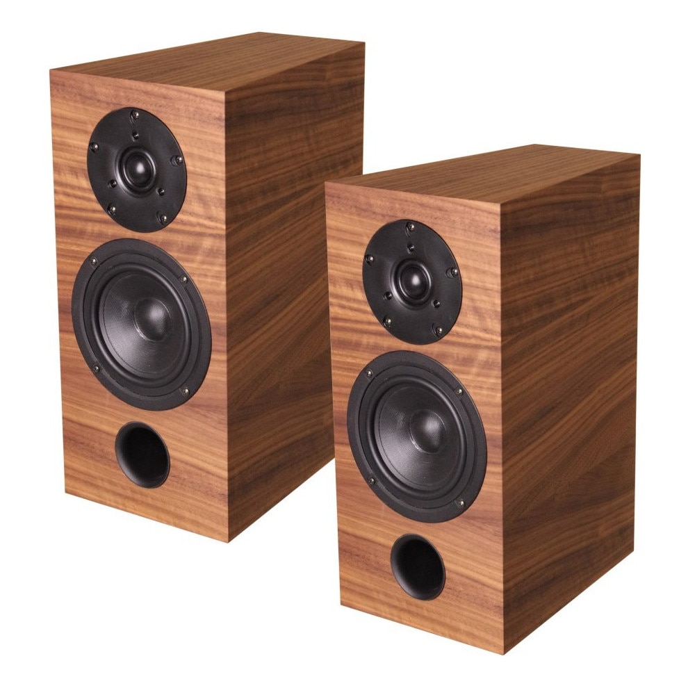 Boxe Labrador 39, set 2 bucati, 120W, trapezoidal, finisaj natural, 5" woofer, 1" tweeter