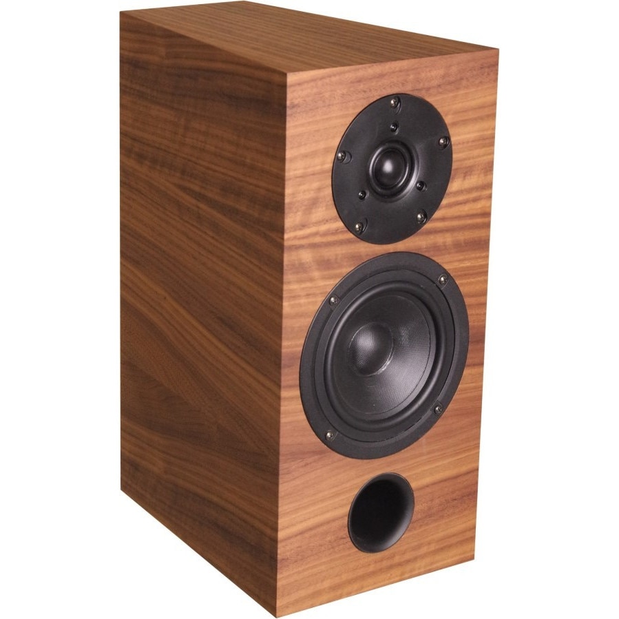 Boxe Labrador 39, set 2 bucati, 120W, trapezoidal, finisaj natural, 5" woofer, 1" tweeter
