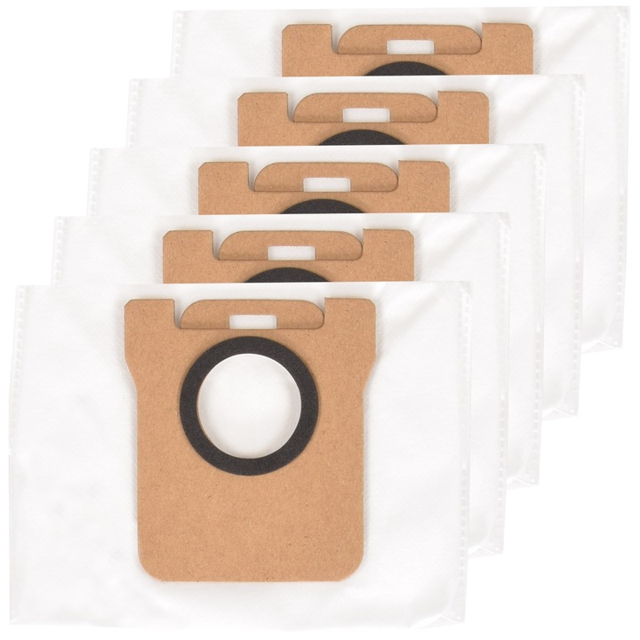 5x saci de praf pentru robotul Xiaomi X10+ / X10 / X20+ si Dreame X10 Ultra, L10S Ultra, L20 Ultra | Set saci de inlocuire de 3L pentru statia de auto-golire, saci robot aspirator