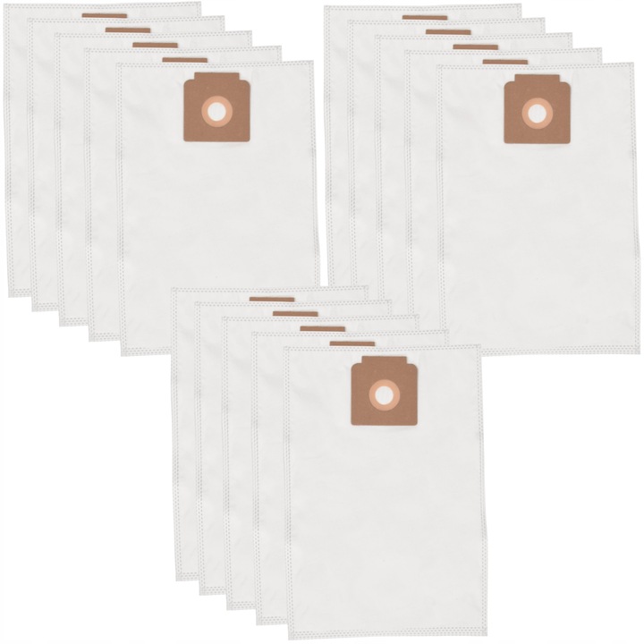 15x szintetikus zsák Karcher T7/1, T9/1, T10/1 porszívóhoz – 330x320 mm mikroszálas porzsák, kompatibilis, tartós, antiallergén szűréssel