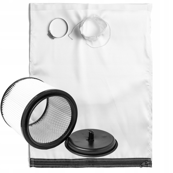 Set sac de praf reutilizabil 30L + filtru de aer lavabil pentru aspiratoare industriale AFC, compatibil cu PARKSIDE, Karcher, Bosch, Makita, multicolor