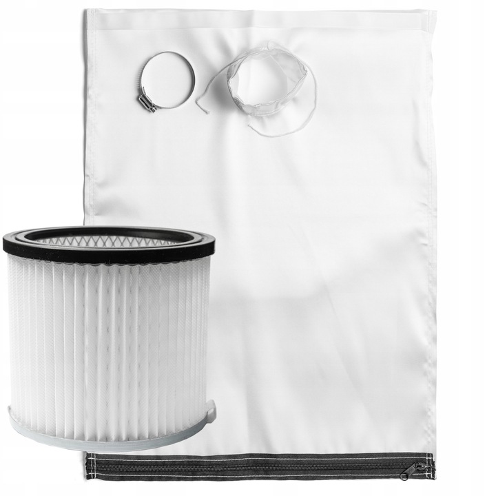 Set sac de praf reutilizabil si filtru lavabil pentru aspiratoare industriale AFC, 30L, 56x44cm, compatibil cu majoritatea aspiratoarelor de 25-35L
