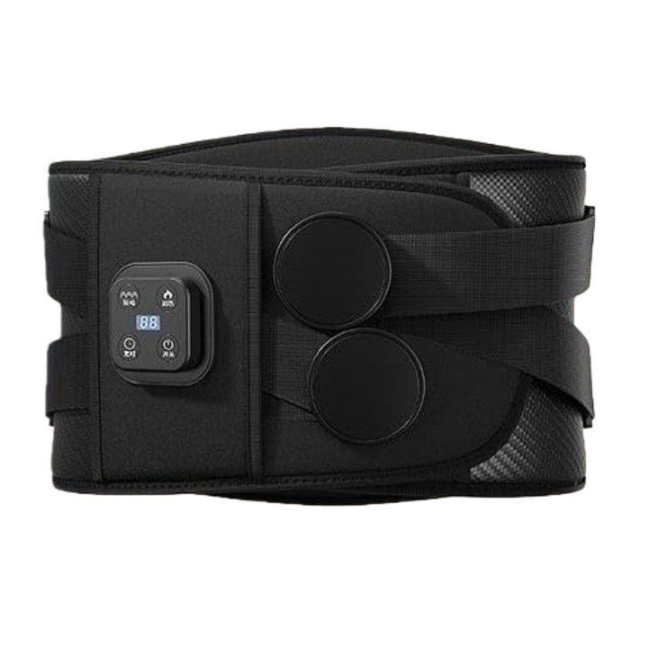 Masajer de talie LYCENXI®, cu caldura, 3 niveluri de caldura, 5 vibratii, portabil