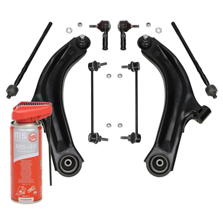 Master-Sport felfüggesztés lengőkar készlet, első, 6 részes, Renault Clio III, 1.2-2.0
