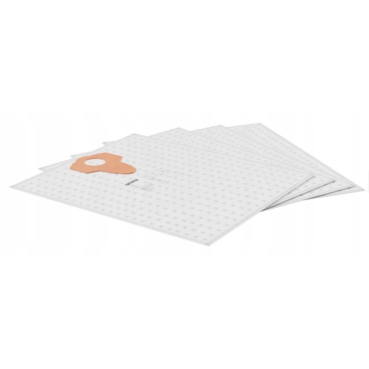 Set 5 saci textili pentru aspirator Parkside, 3 straturi, 20 l, 48x43cm