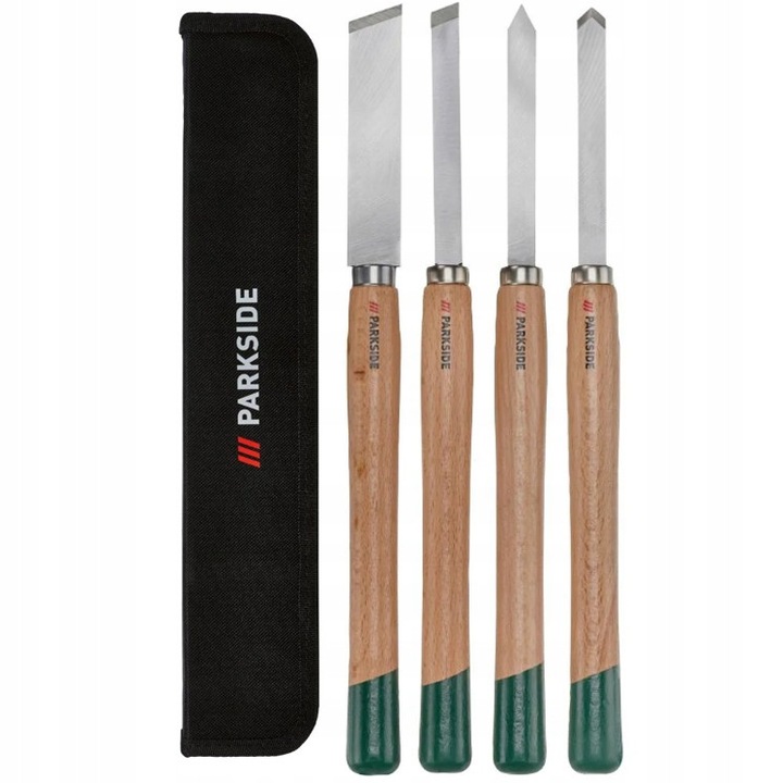 Set dalti pentru lemn 4 piese 24-12 mm, cu etui, ParkSide