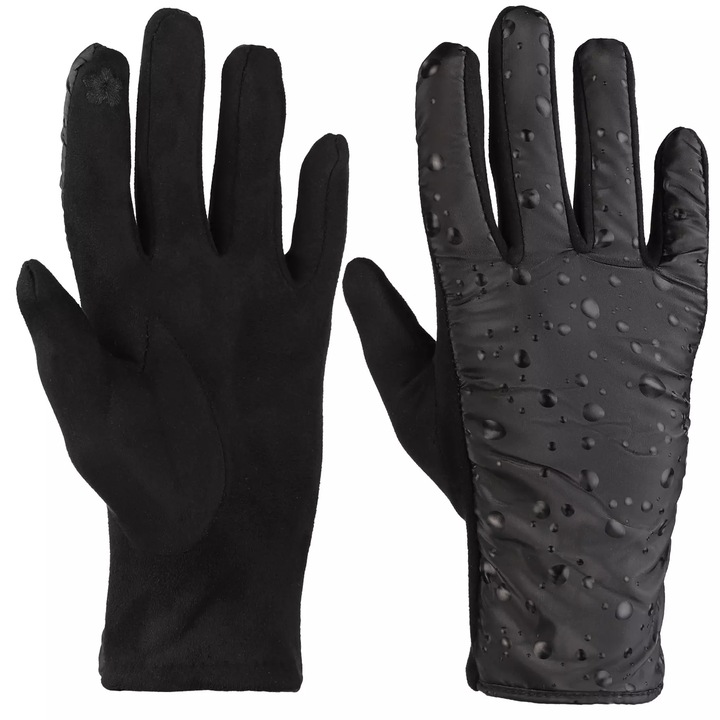 MANUSI NEGRE DE DAMA ELEGANTE PENTRU ECRANE TACTILE MORAJ