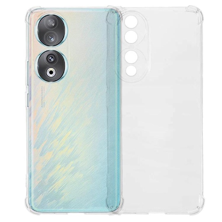 Honor 90 5G tok, Gadget Galaxy, Ütésálló 1.5mm, Kamera védelem, Átlátszó