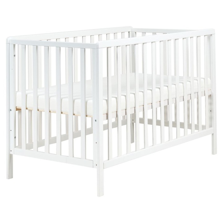 Kiságy Fenyő Kiama 60 x 120 cm Fehér