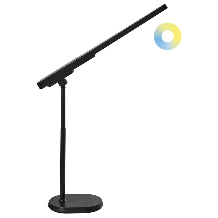 LED asztali lámpa Tucana Dimmer funkcióval Fekete