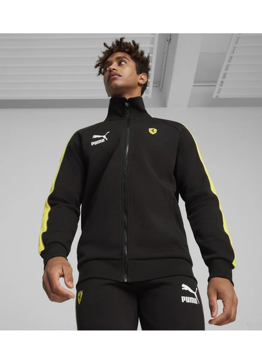 Ferrari pulóver, Puma, Race Iconic T7 Track, fekete M