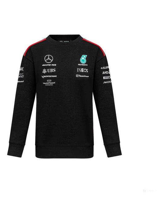 Mercedes pulóver, női, fekete, 2023 M