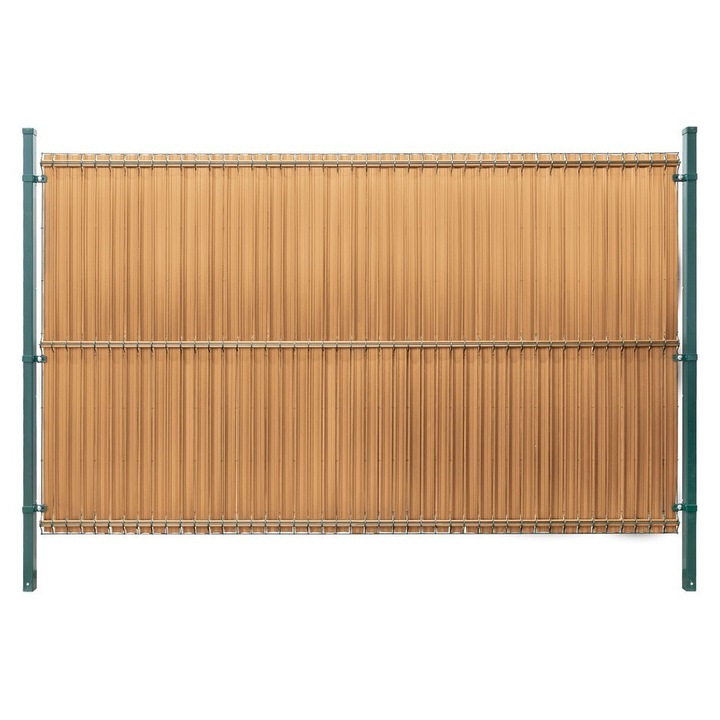 Paravan pentru gard, 153x250 cm, STER-TRONIC, culoare slomkowa, set 39 liste verticale, rezistenta la intemperii