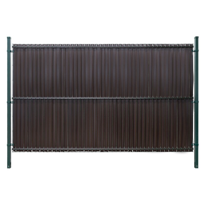 Paravan pentru gard panou, 153x250 cm, STER-TRONIC, maro