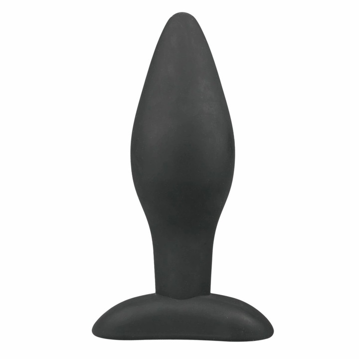 Dop anal Easytoys anális kollekció, nagy modell, széles alap, 13 cm, fekete