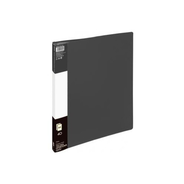Dosar A4, KW TRADE, set 40 bucati, gri
