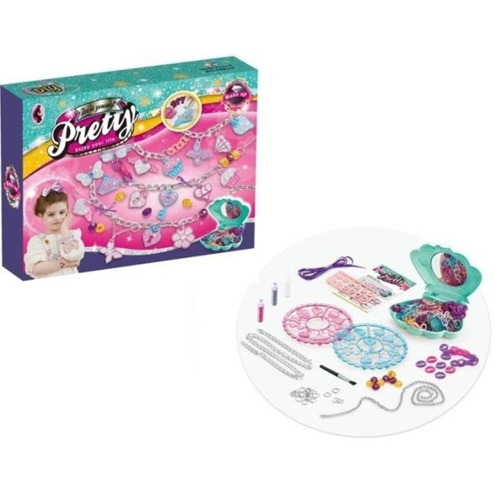 Set de artizanat pentru fetite, bratari, coliere "Pretty"
