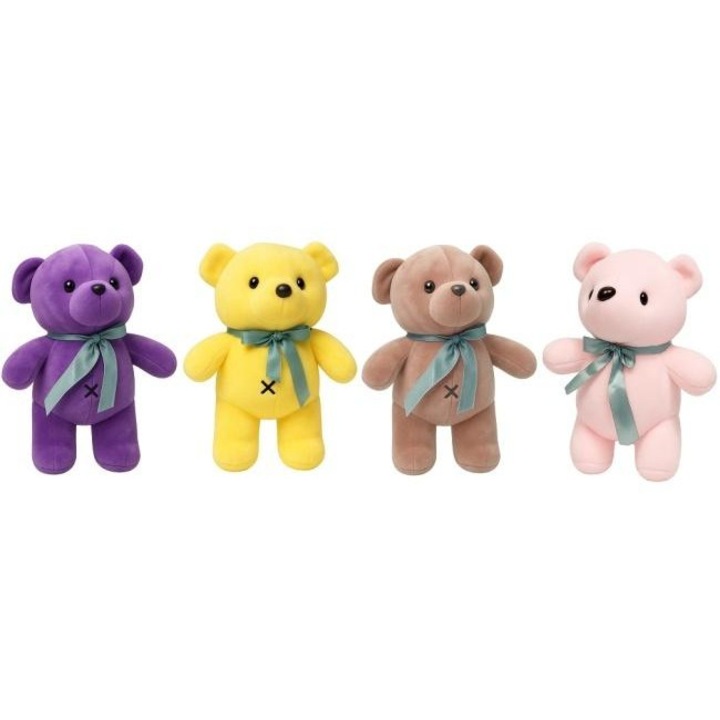 Ursulet de plus Merkpol, set mix, 4 culori, 30x25cm