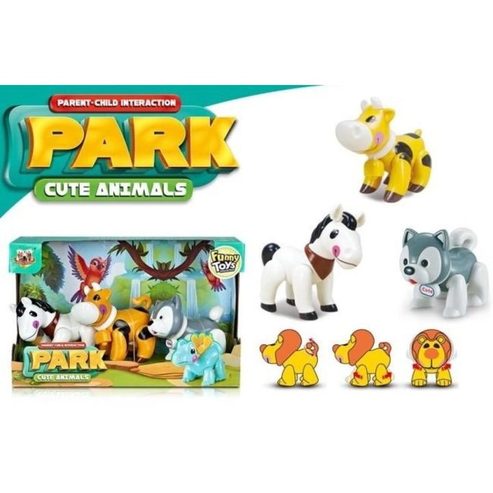 Комплект фигурки, Merkpol, 3 броя, ярки цветове, многоцветен