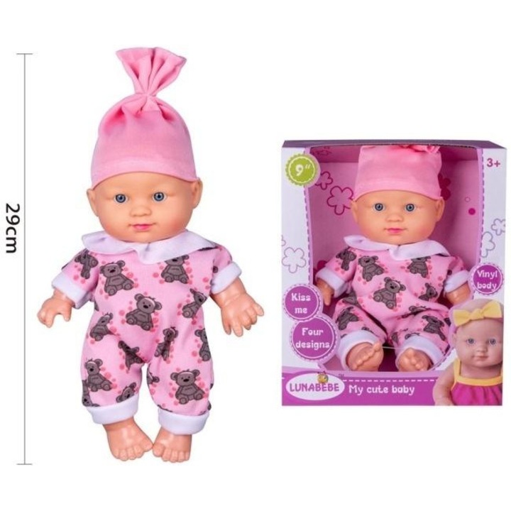 Lala bobasa Merkpol LUNABEBE, rózsaszín, 30x45cm, 4 mintás szett