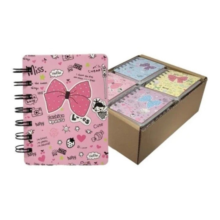 24 db A6-os füzet szett grafikával, pasztell, Merkpol