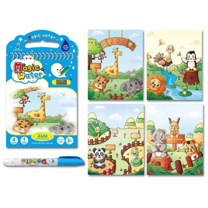 Magic Water festőkészlet "Zoo", Merkpol, 4 jelenet, 3 év+
