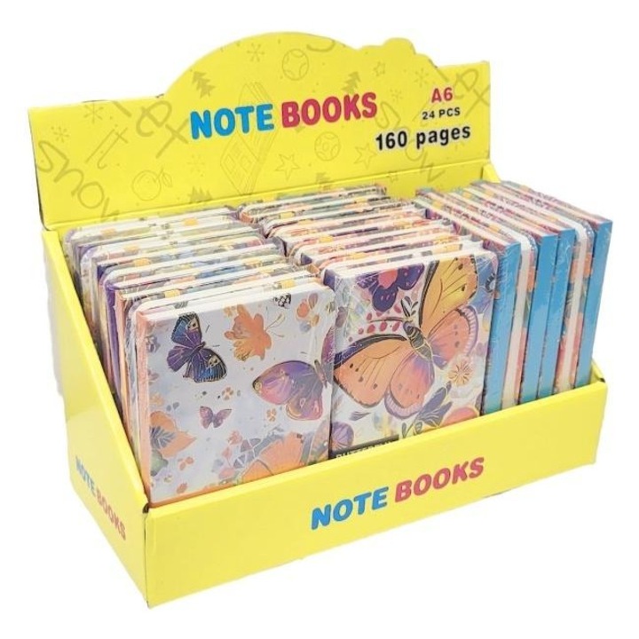 Set caiete A6 Merkpol, 24 bucati, multicolor, compact