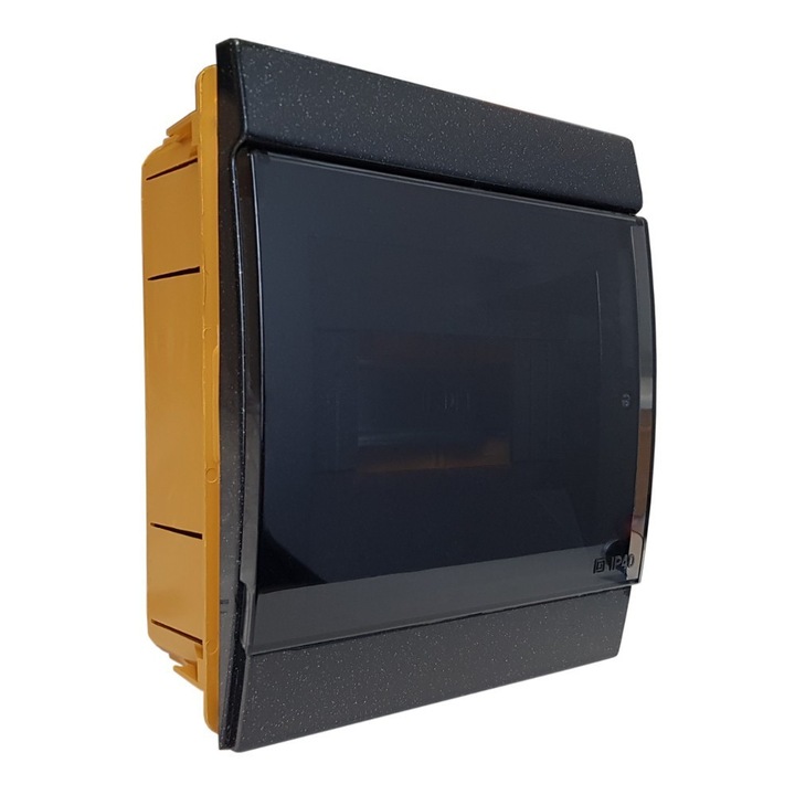 Tablouri electrice, Marlanvil, rozdzielnica subtire 4 module, IP40, galben, 120x200x90mm