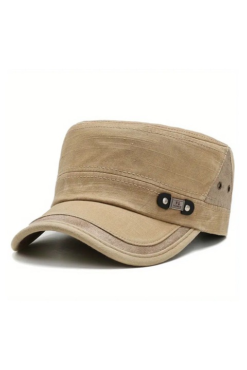 Sapca de barbati, cozoroc curbat, prindere reglabila, model cool si confortabil, tematica urban style, marime universala, bej, EFAYN